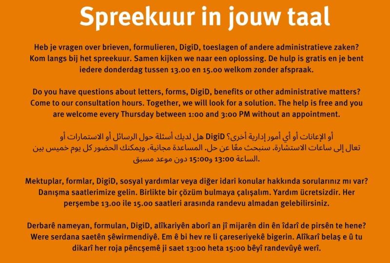 Spreekuur In Jouw Taal